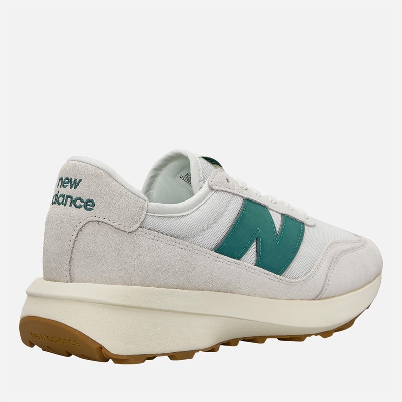 New Balance 370 Trainers Sea Salt/New Spruce - Image 5