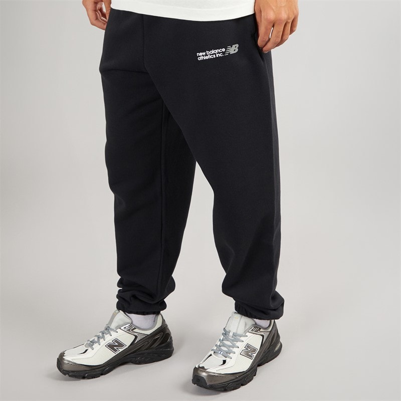 New Balance Mens Tone Logo Joggers Black