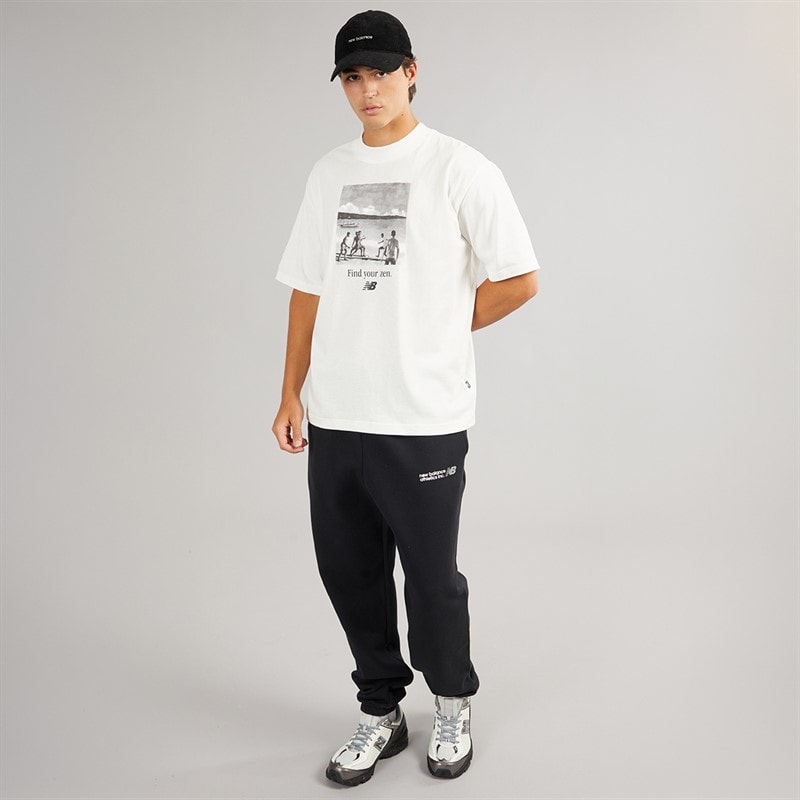 New Balance Mens Tone Logo Joggers Black - Image 4