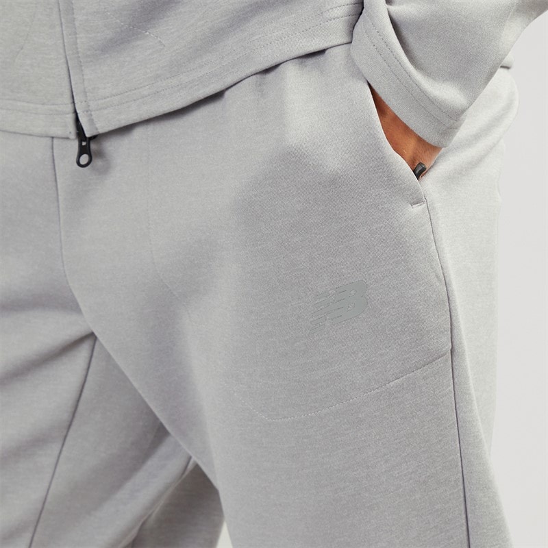 New Balance Mens Tech Knit Training Track Pants Athletic Grey - Image 3