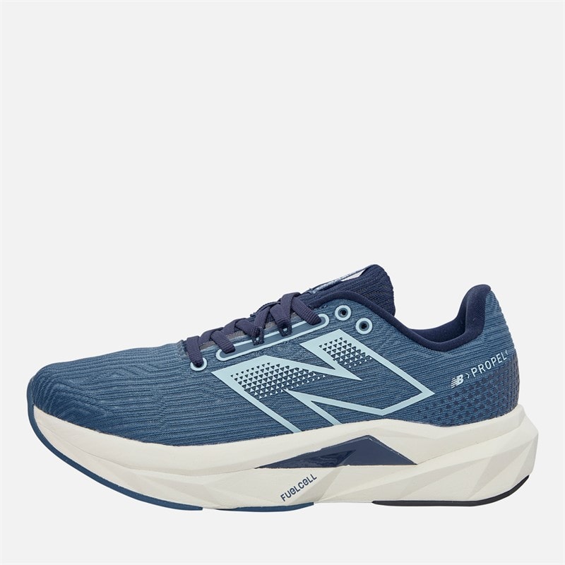 New Balance Womens Fuelcell Propel V5 Neutral Running Shoes Heron Blue/Navy/Angora - Image 1