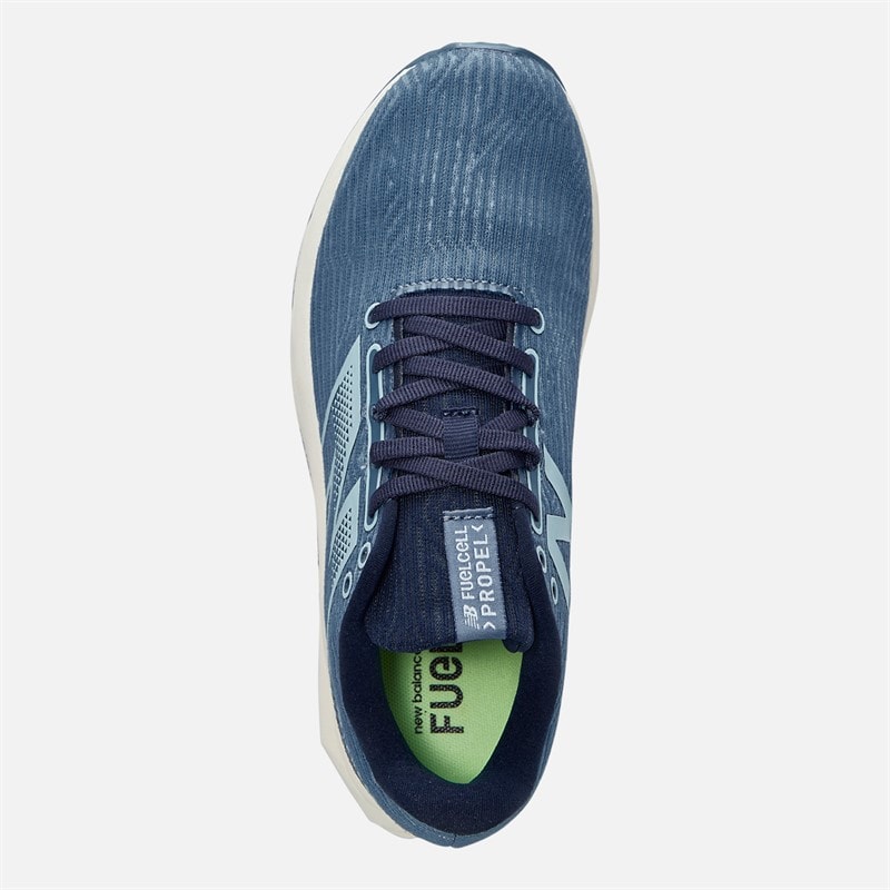 New Balance Womens Fuelcell Propel V5 Neutral Running Shoes Heron Blue/Navy/Angora - Image 4