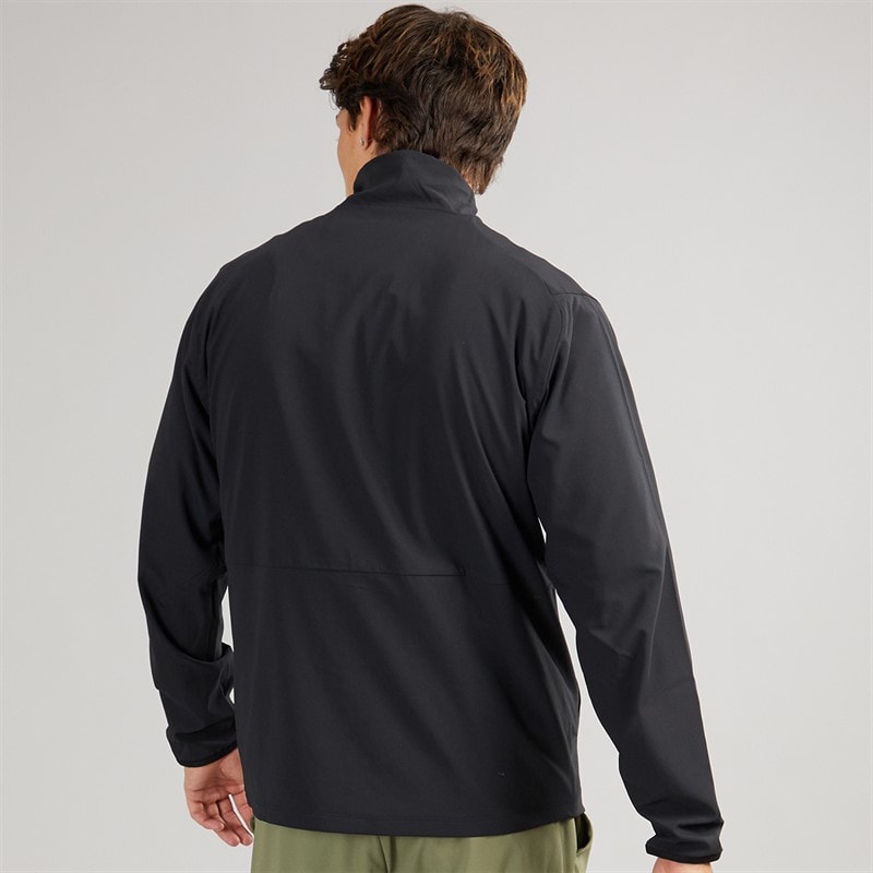 New Balance Mens Stretch Woven Training Full Zip Track Jacket Black - Image 2