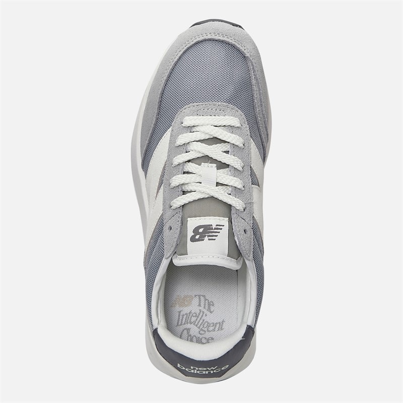 New Balance Junior 370 Trainers Concrete/Sea Salt - Image 4