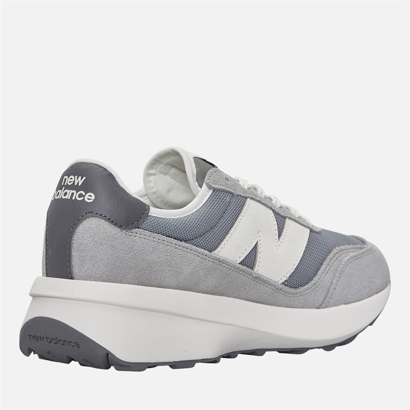 New Balance Junior 370 Trainers Concrete/Sea Salt - Image 5