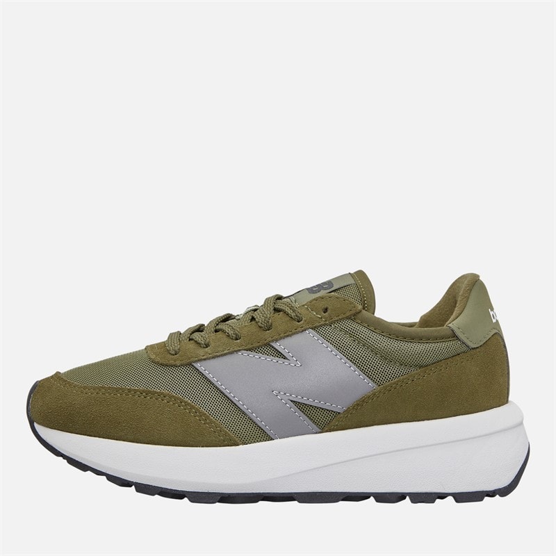 New Balance 370 Trainers Khaki Green - Image 1