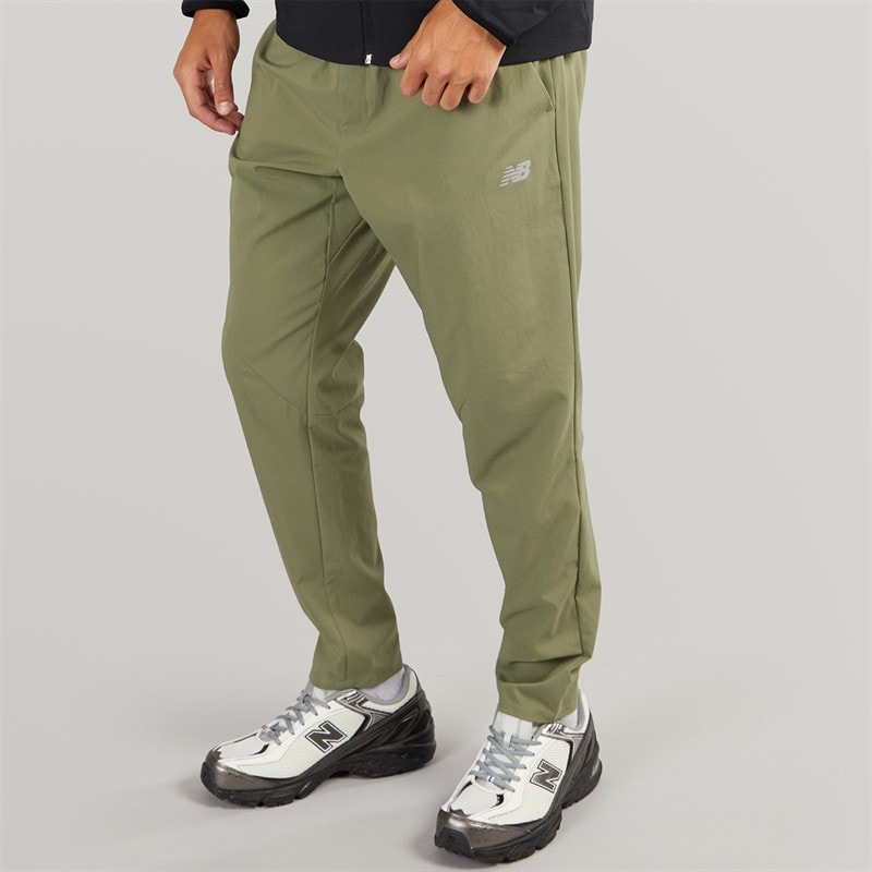 New Balance Mens AC Tapered Track Pants Olivine