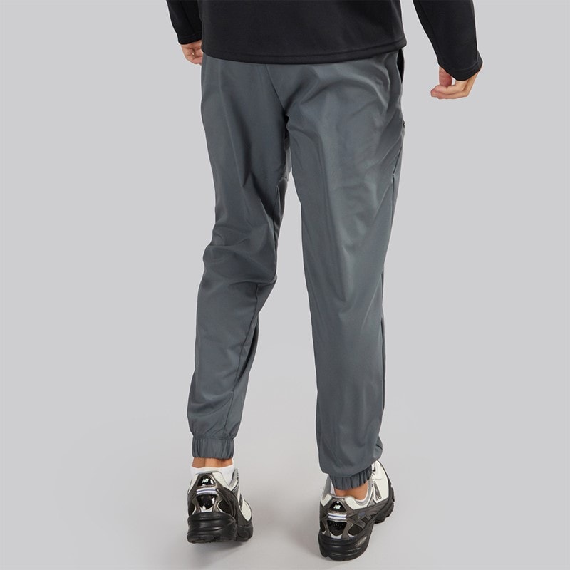 New Balance Mens Sports Essentials Woven Zip Pocket Track Pants Graphite - Image 2