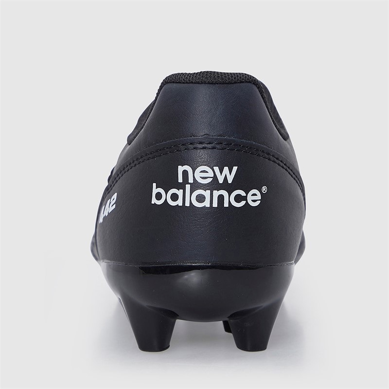 New Balance Junior 442 V2 Academy FG Firm Ground Football Boots Black/White - Image 4