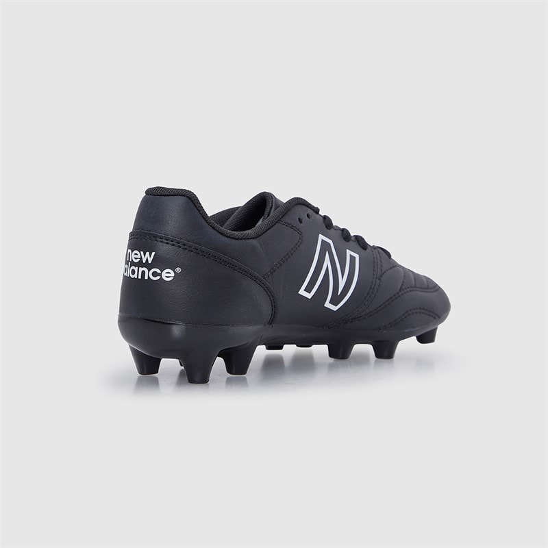 New Balance Junior 442 V2 Academy FG Firm Ground Football Boots Black/White - Image 5