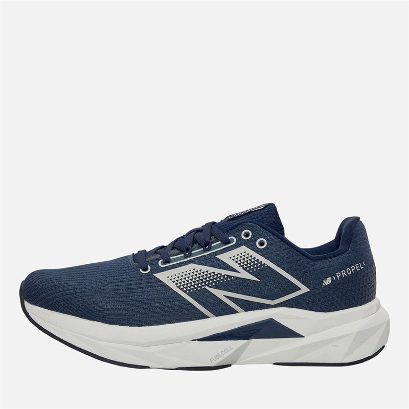 New Balance Mens Fuelcell Propel V5 Neutral Running Shoes Navy/Light Arctic Grey/White
