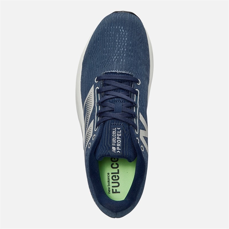 New Balance Mens Fuelcell Propel V5 Neutral Running Shoes Navy/Light Arctic Grey/White - Image 4