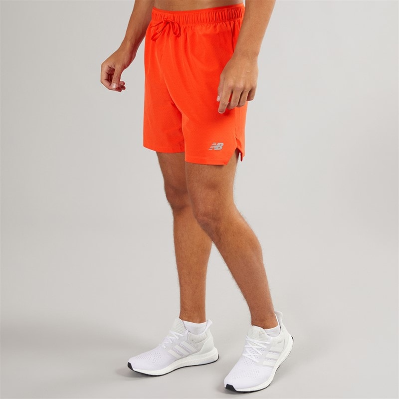 New Balance Mens RC 7 Inch Running Shorts Neo Flame - Image 3