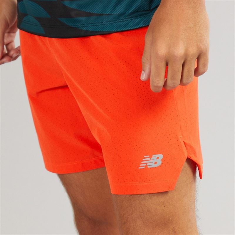 New Balance Mens RC 7 Inch Running Shorts Neo Flame - Image 5