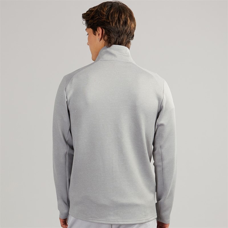 New Balance Mens Tech Knit Training Full Zip Track Jacket Athletic Grey - Image 2