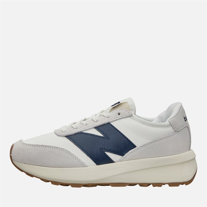 New Balance Womens 370 Trainers Sea Salt/Navy - Image 1