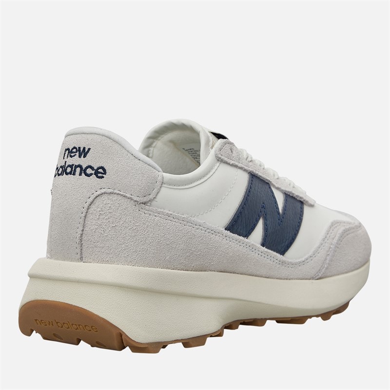 New Balance Womens 370 Trainers Sea Salt/Navy - Image 5