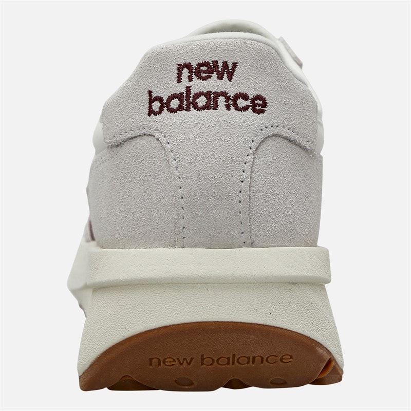 New Balance 370 Trainers Sea Salt/Crimson - Image 3