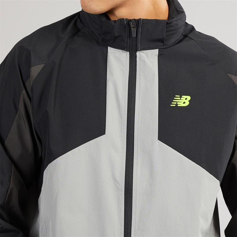 New Balance Mens Utility Woven Jacket Black - Image 4