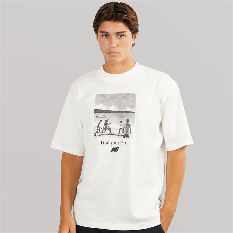 New Balance Mens New Balance X Raheem Sterling Graphic T-Shirt Steel