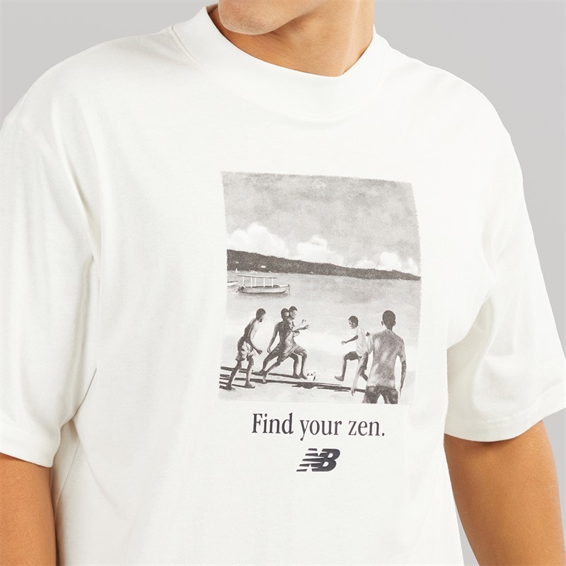 New Balance Mens New Balance X Raheem Sterling Graphic T-Shirt Steel - Image 3