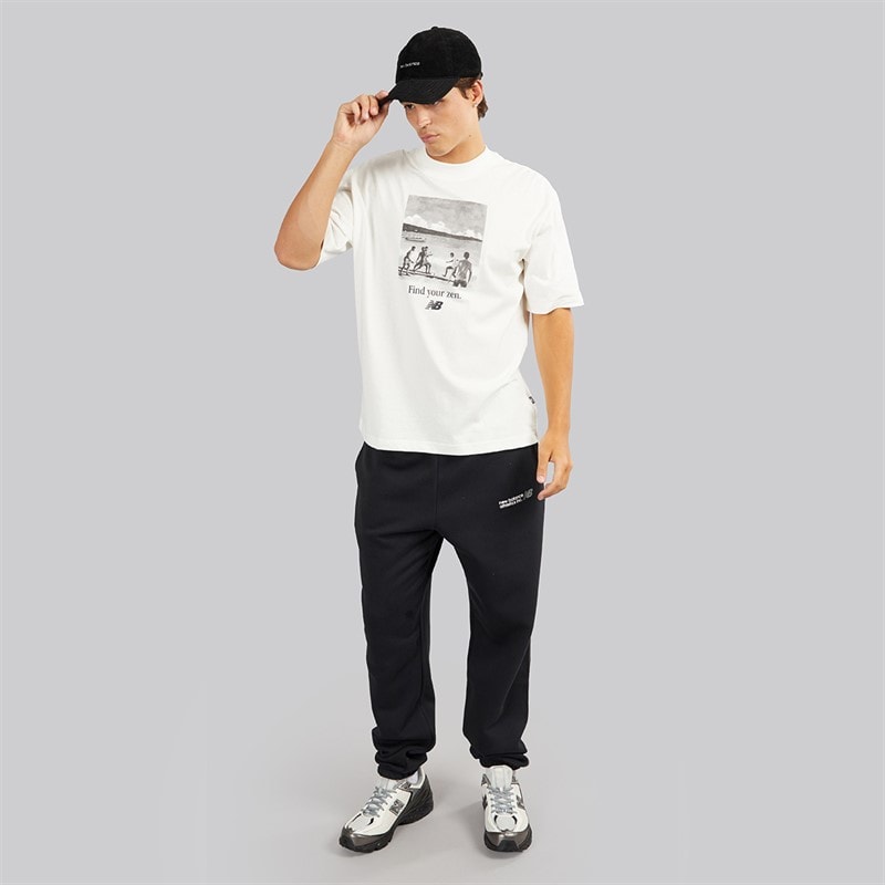 New Balance Mens New Balance X Raheem Sterling Graphic T-Shirt Steel - Image 4
