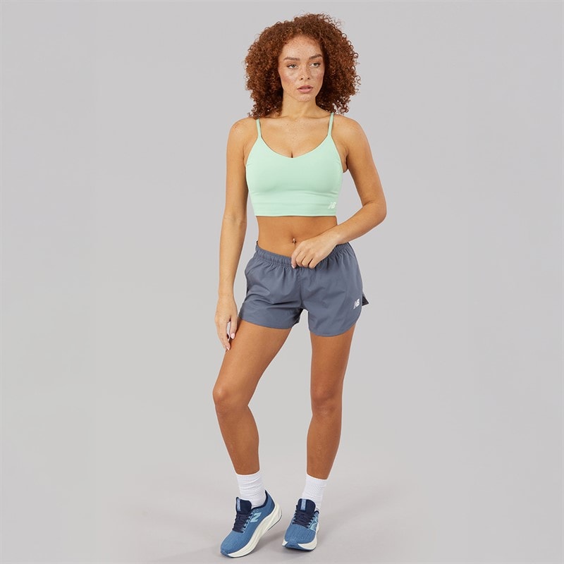 New Balance Womens Accelerate Light Support Sports Bra Top Mountain Teal - Image 3