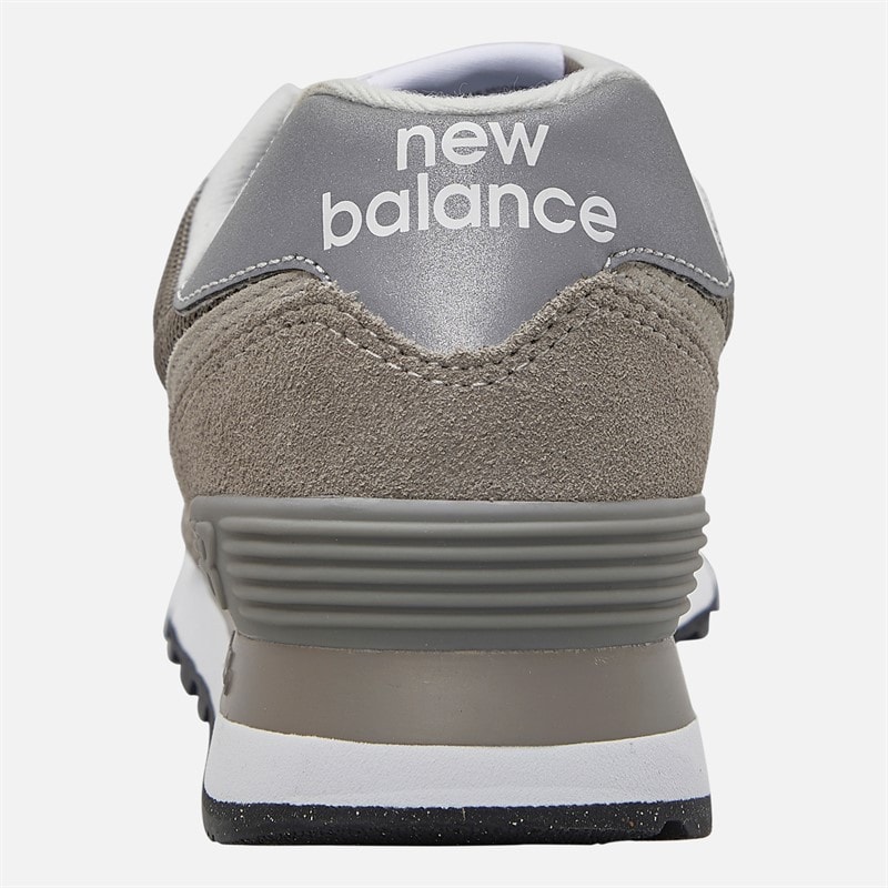 New Balance Womens 574 Core Trainers Grey/White/Silver - Image 3