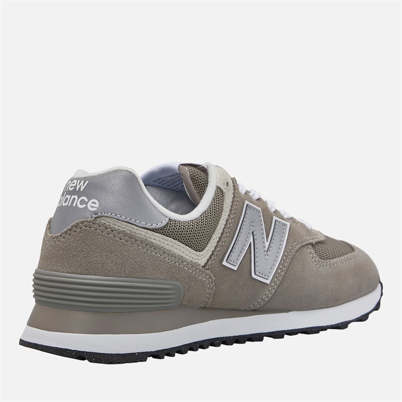 New Balance Womens 574 Core Trainers Grey/White/Silver - Image 5