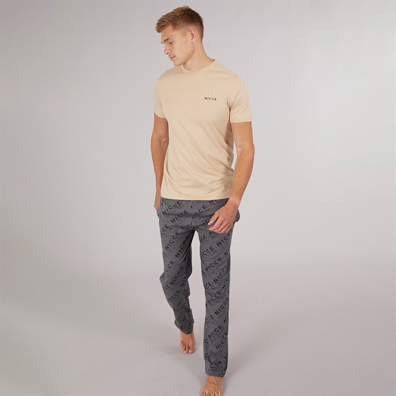 NICCE Mens Buena Five Pack T-Shirts Dark Stone/Steel Grey/White/Navy/Khaki - Image 2