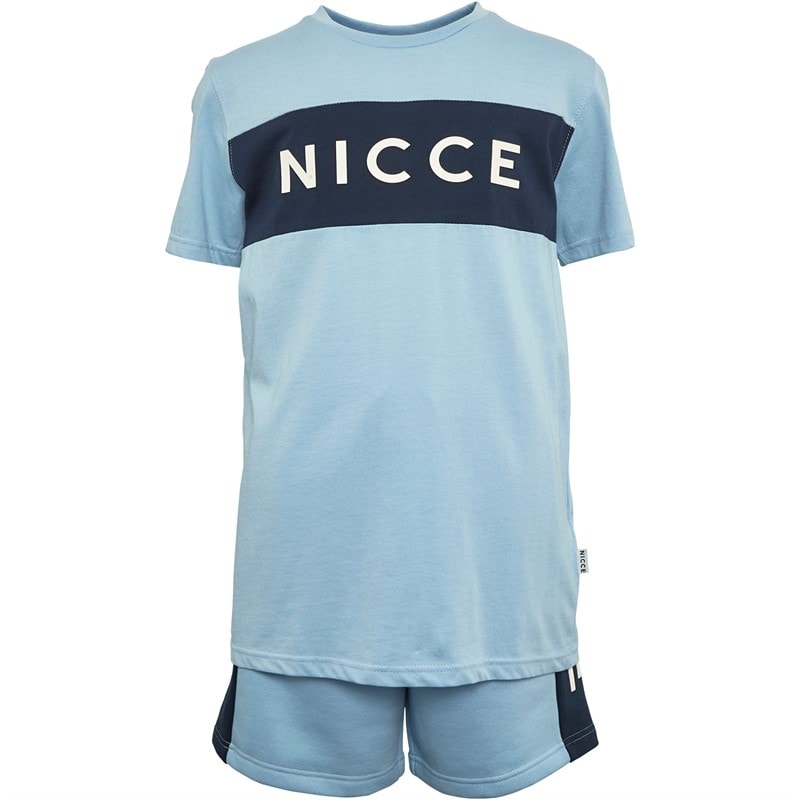 NICCE Boys Cutters T-Shirt And Shorts Set Ice Blue - Image 2