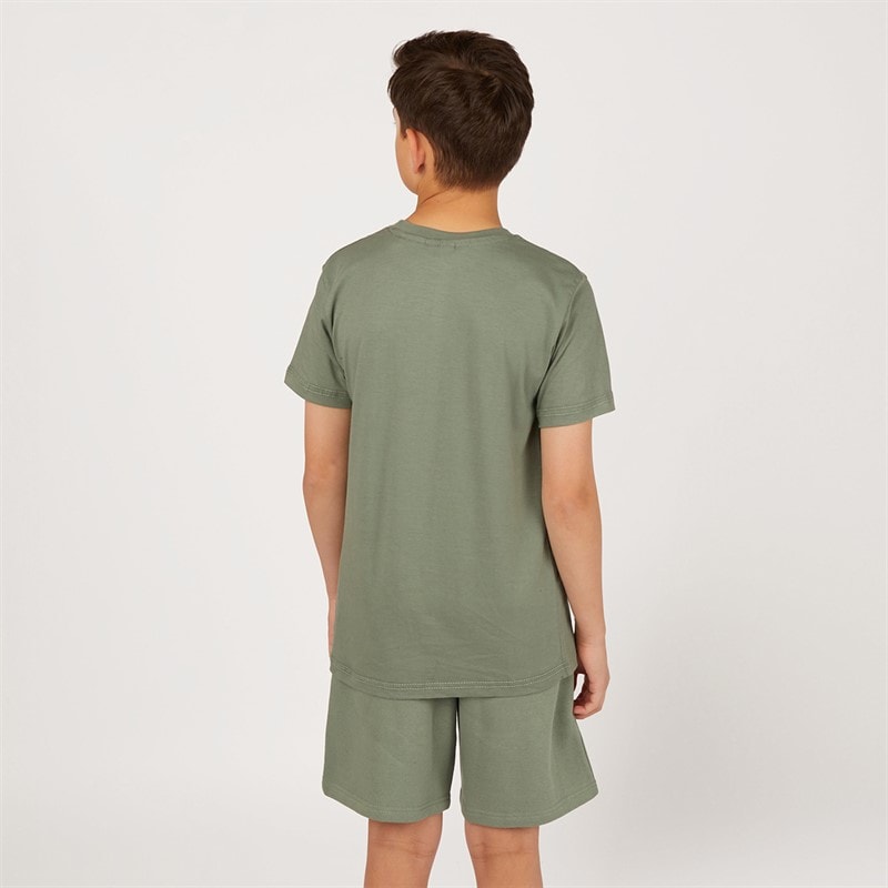 NICCE Boys Dohen T-Shirt And Shorts Set Sage - Image 2