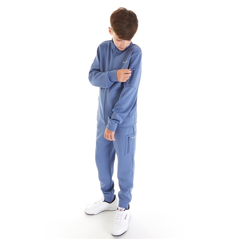 NICCE Boys Farrin Tracksuit Element Blue - Image 3