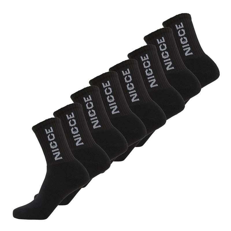 NICCE Boys Newlin Seven Pack Socks Black