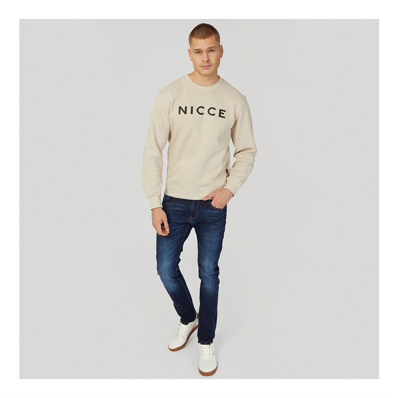 NICCE Mens Lormi Sweatshirt Light Stone - Image 3