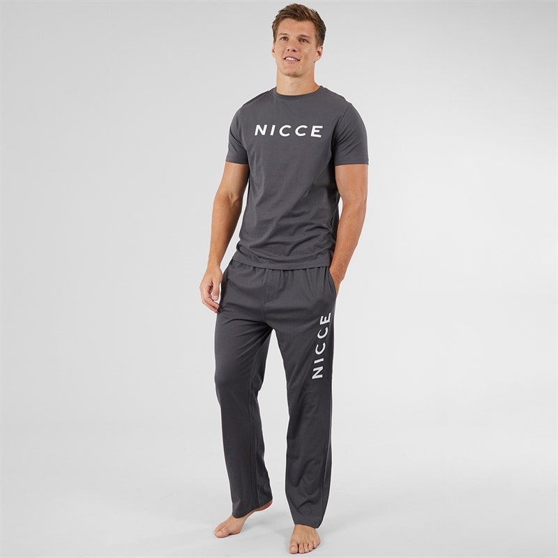 NICCE Mens Henry Lounge Set Coal - Image 4