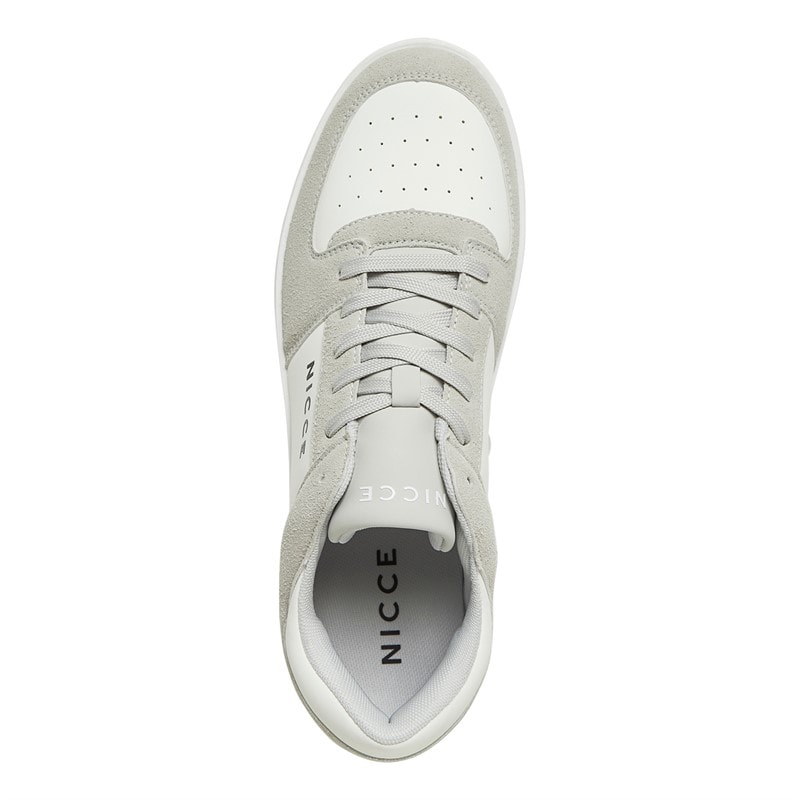 NICCE Mens Covent Trainers White/Grey - Image 4