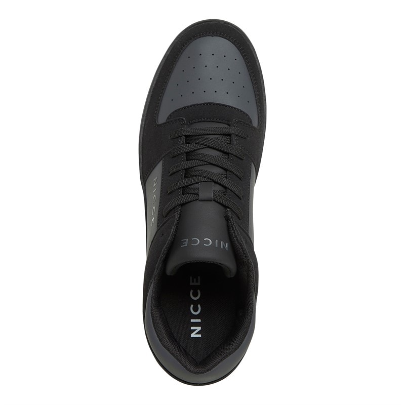 NICCE Mens Covent Trainers Black/Grey - Image 4