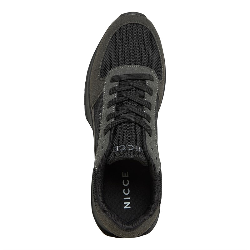 NICCE Mens Dalston Trainers Black/Grey - Image 4