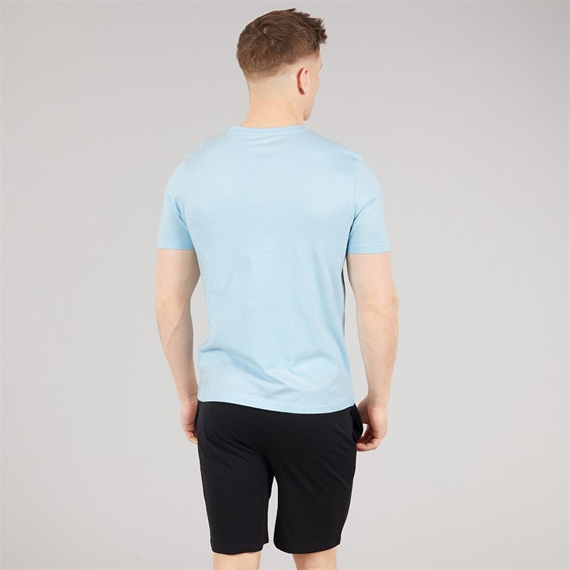 NICCE Mens Aberdeen T-Shirt And Shorts Lounge Co-Ord Black - Image 2