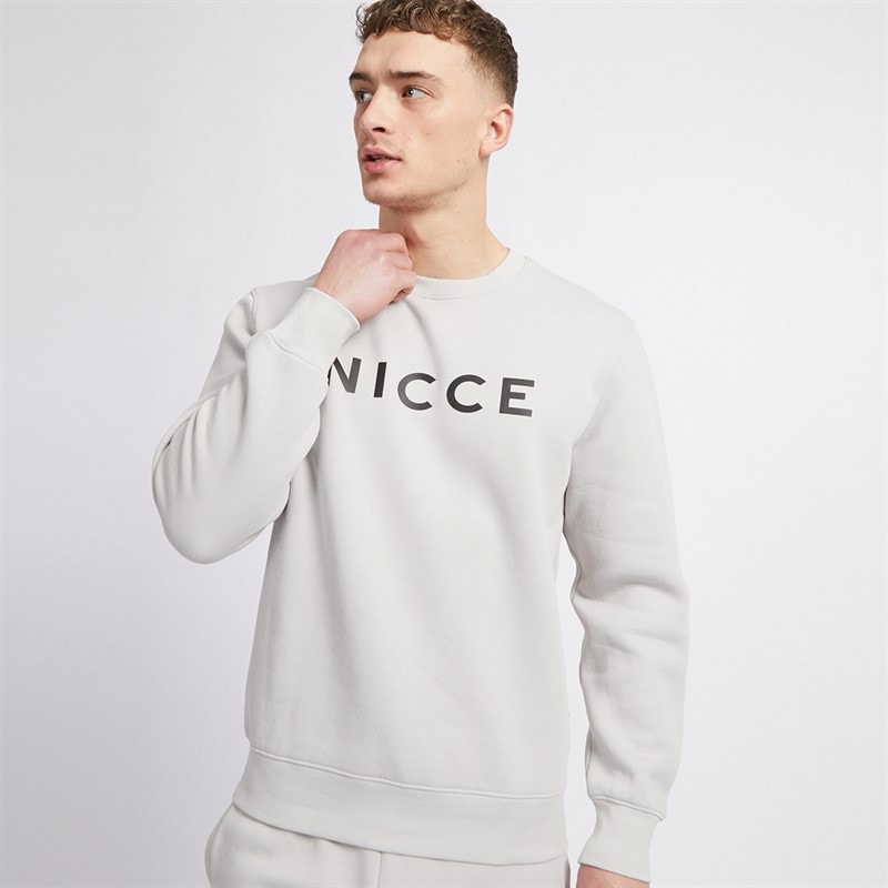 NICCE Mens Lormi Sweatshirt Chalk Grey