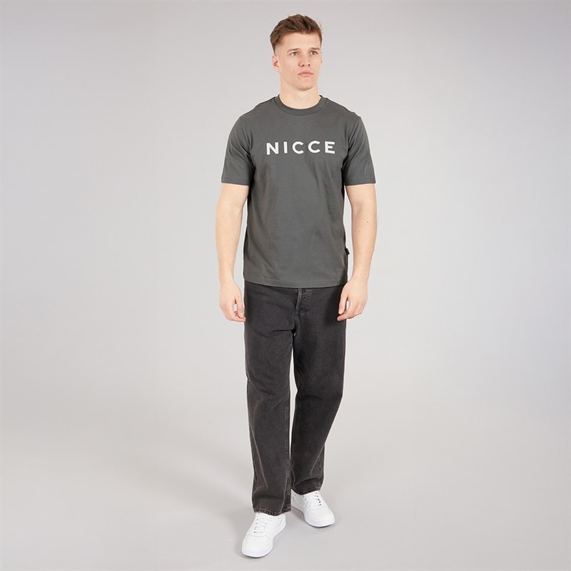 NICCE Mens Denno T-Shirt Steel Grey - Image 3