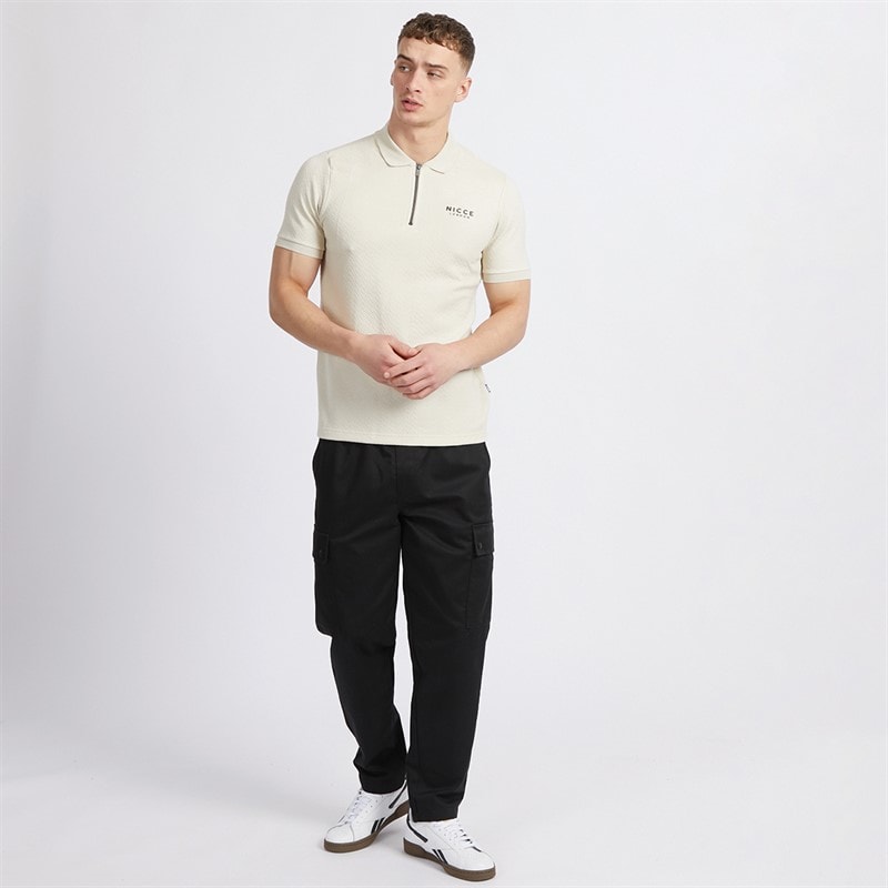 NICCE Mens Saster Polo Shirt Ivory - Image 4
