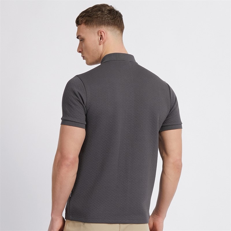 NICCE Mens Saster Polo Shirt Coal - Image 2