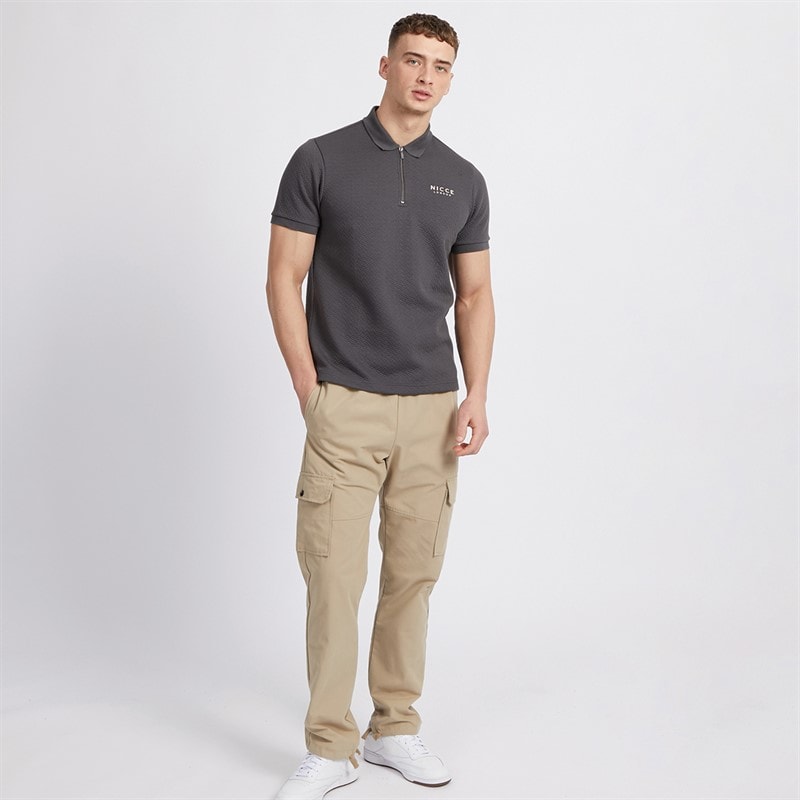 NICCE Mens Saster Polo Shirt Coal - Image 4