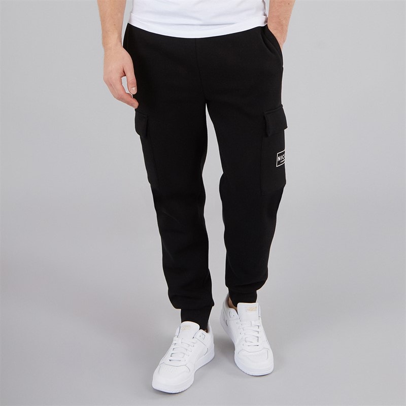 NICCE Mens Calbo Cargo Joggers Black