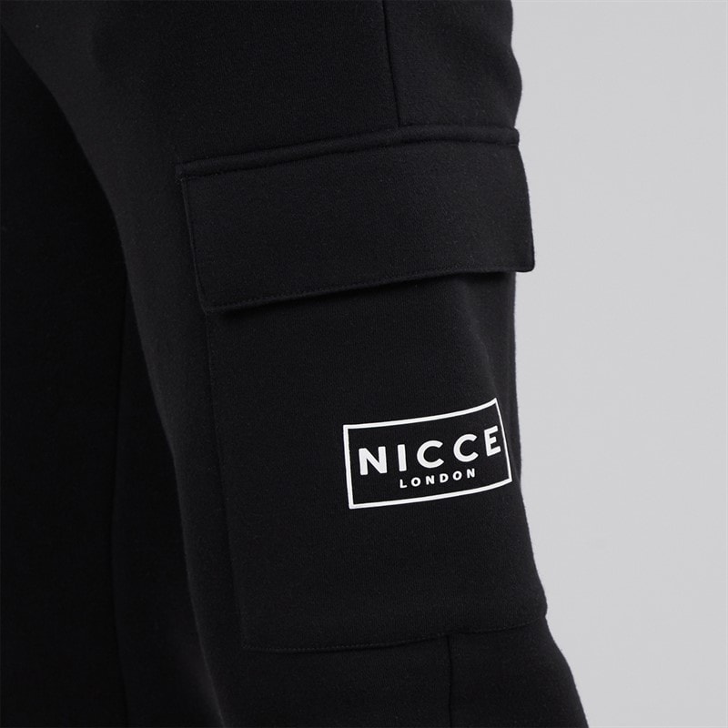 NICCE Mens Calbo Cargo Joggers Black - Image 3