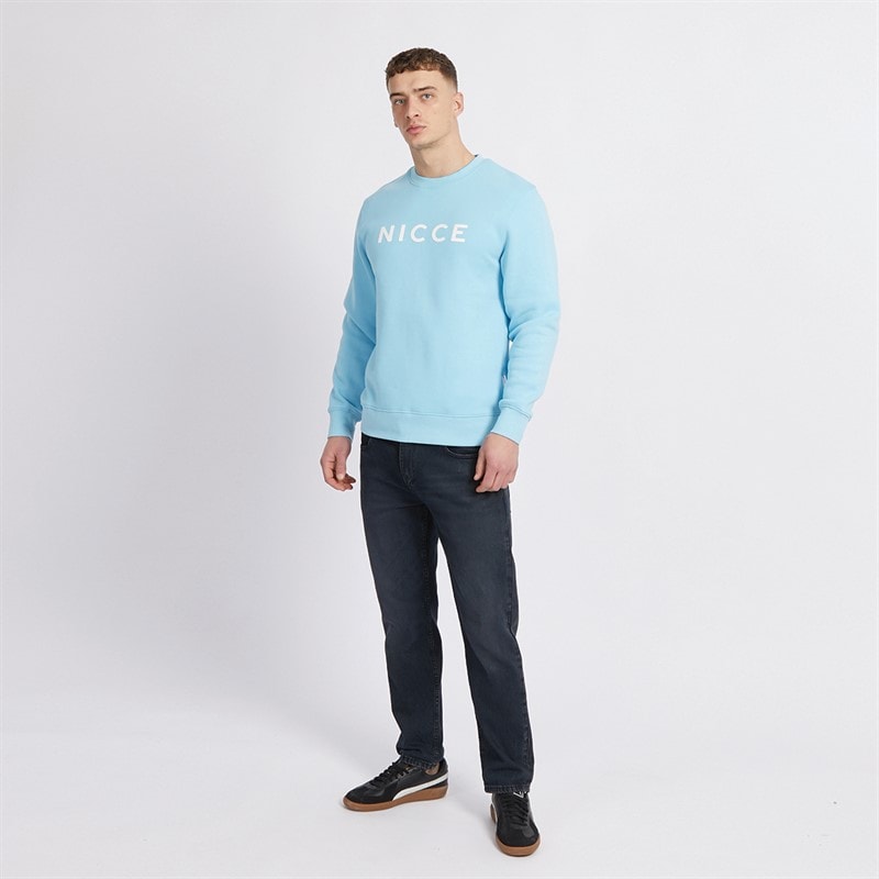 NICCE Mens Lormi Sweatshirt Sky Blue - Image 3