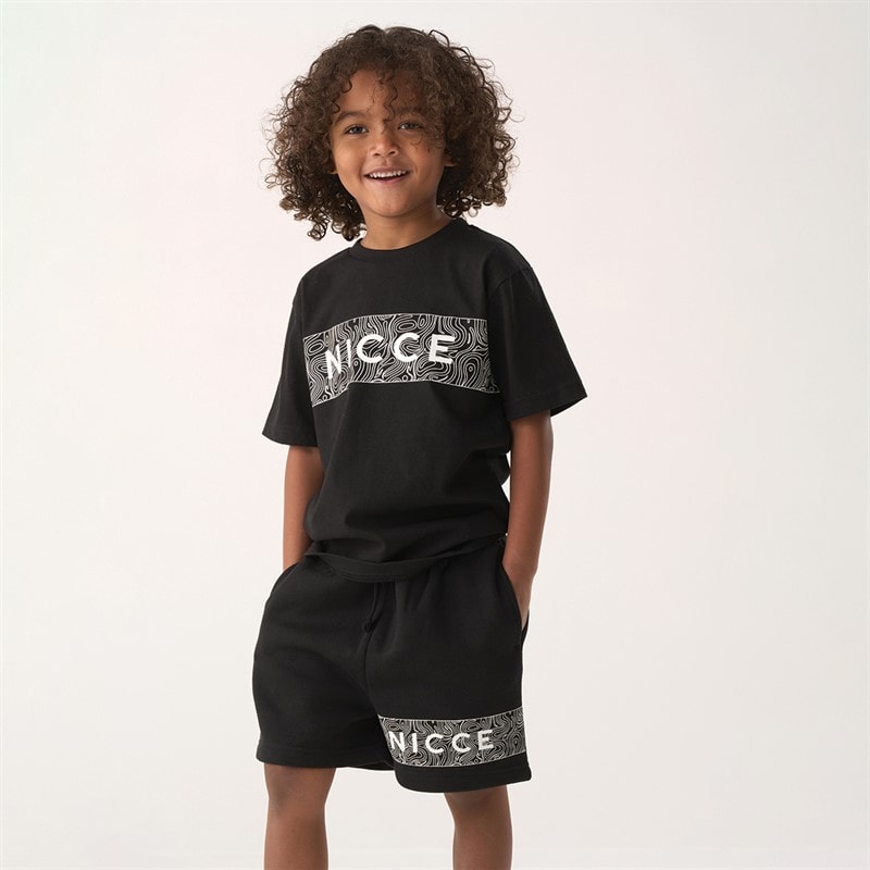 NICCE Boys T-Shirt And Shorts Set Black