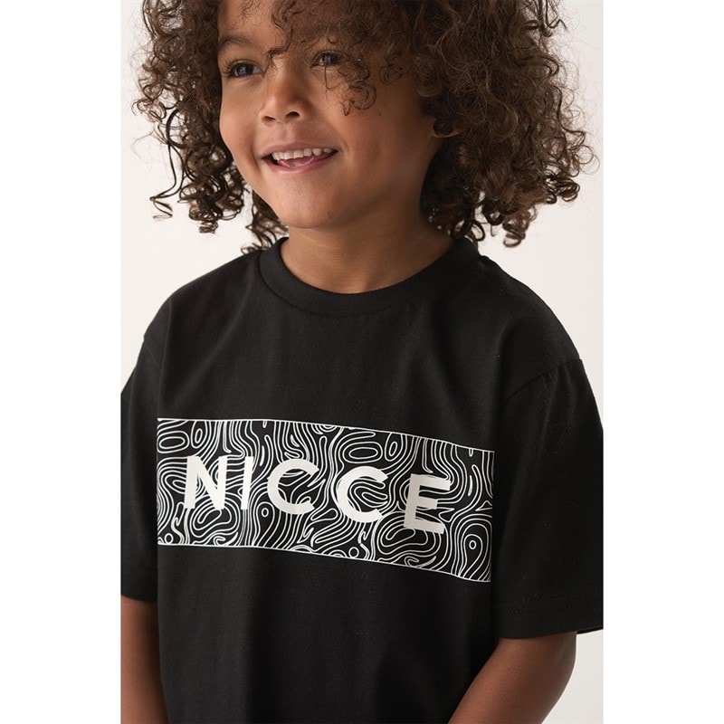 NICCE Boys T-Shirt And Shorts Set Black - Image 2